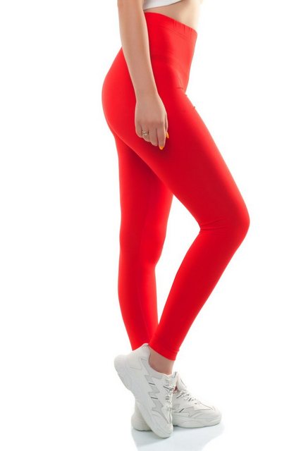 Bongual Leggings Damen Leggins lang Basic Komfortbund Komfortbund günstig online kaufen