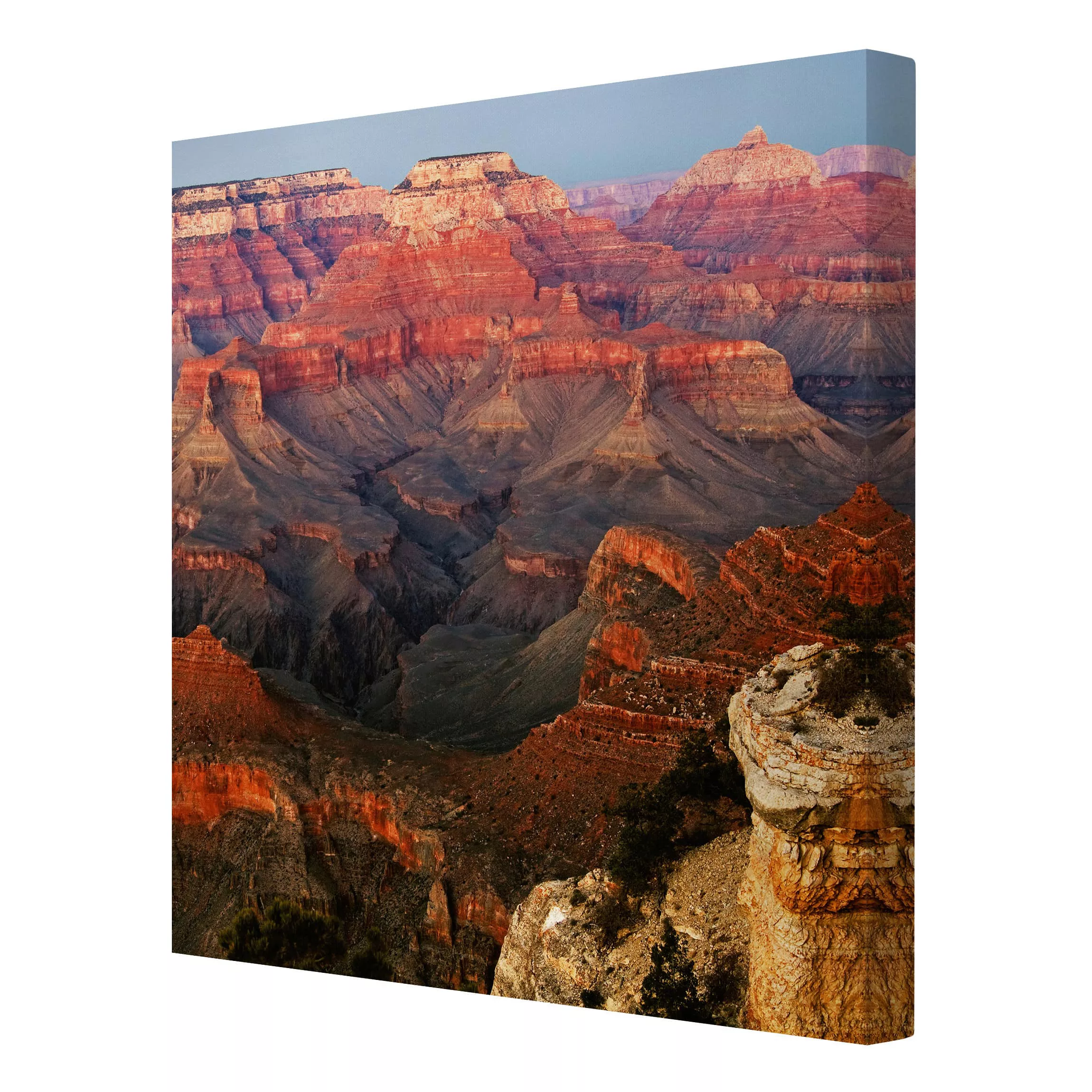 Leinwandbild Berg - Quadrat Grand Canyon nach dem Sonnenuntergang günstig online kaufen