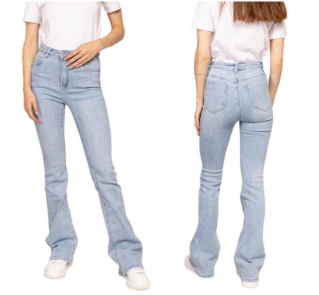 HELLO MISS Schlagjeans High-Waist Flare Jeans, Schlaghose, High-Waist günstig online kaufen
