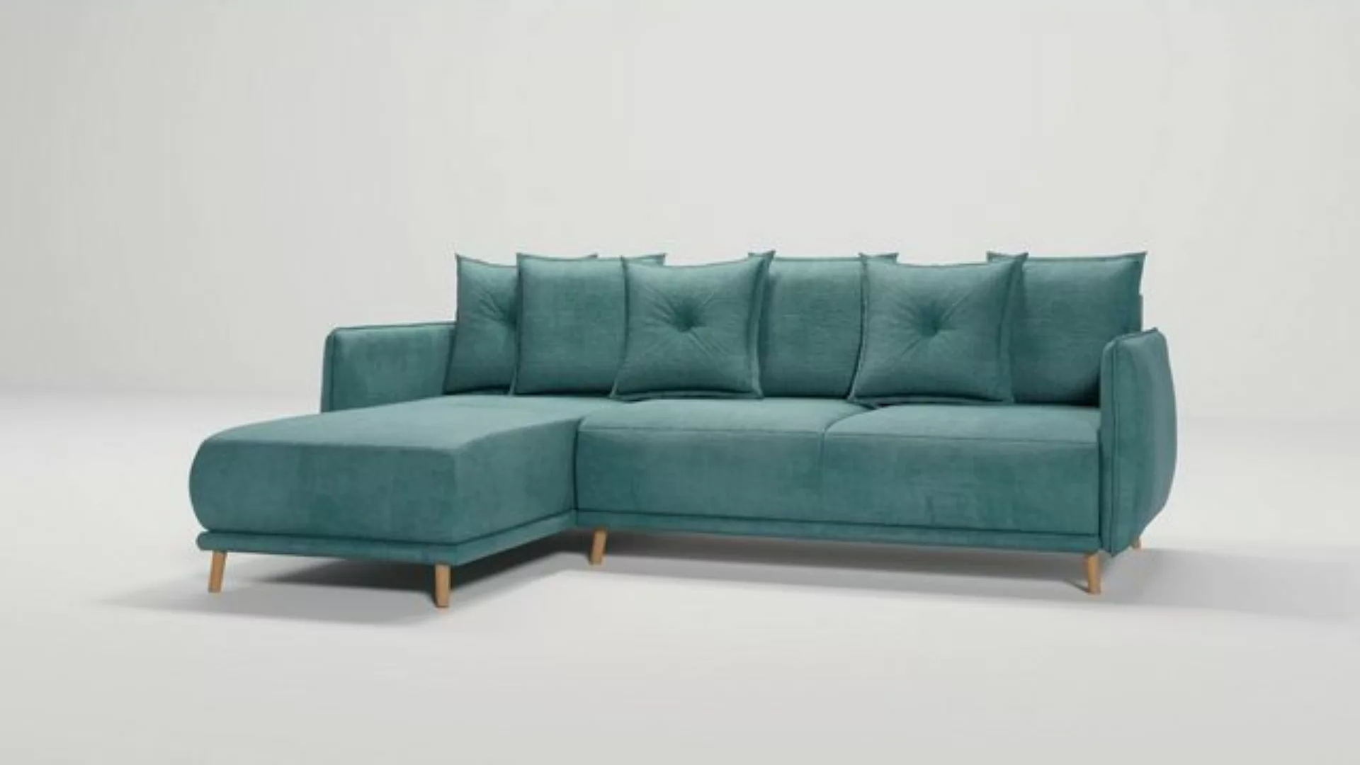 S-Style Möbel Ecksofa Lina mit Bettfunktion und Bettkasten im skandinavisch günstig online kaufen