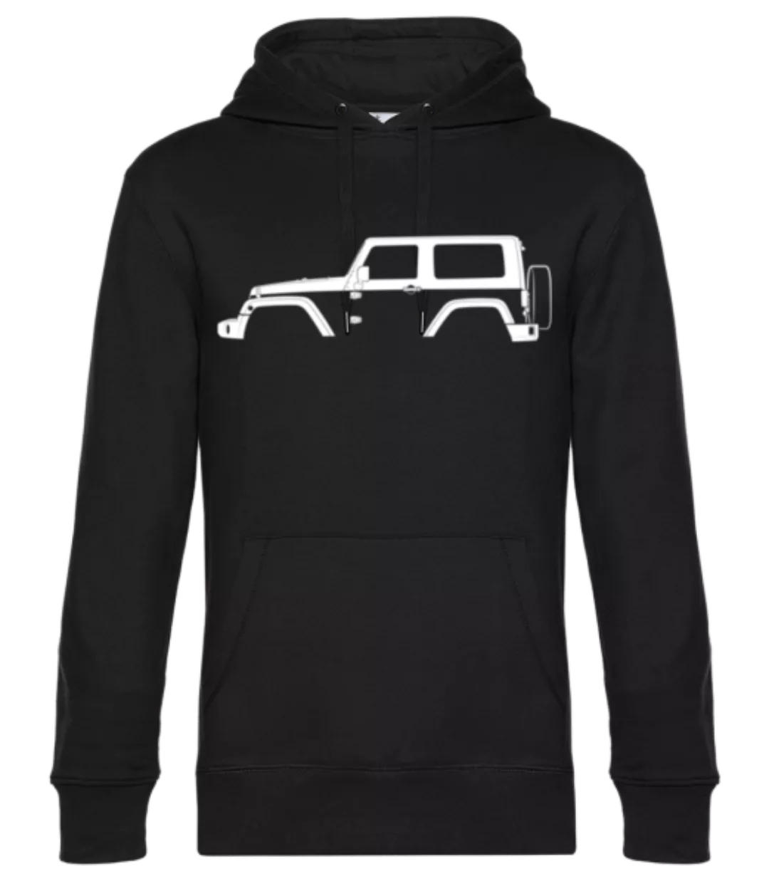 'Jeep Wrangler (JK)' Silhouette · Unisex Premium Hoodie günstig online kaufen