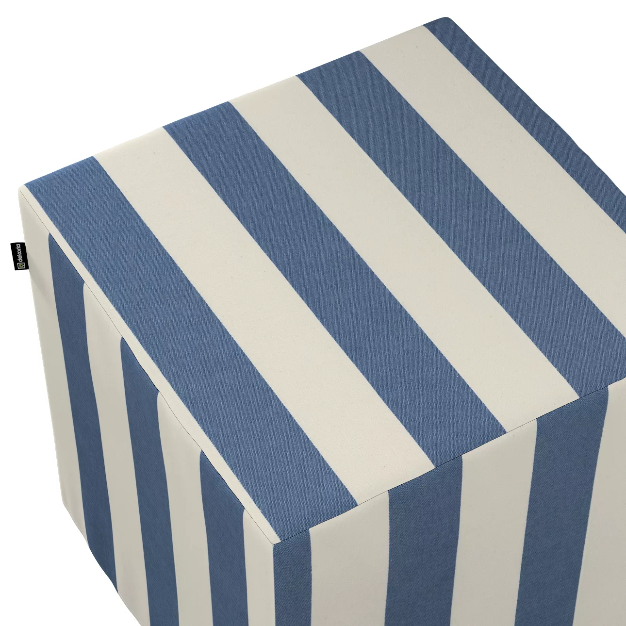 Sitzwürfel, blau-weiß, 40 x 40 x 40 cm, Quadro (143-90) günstig online kaufen