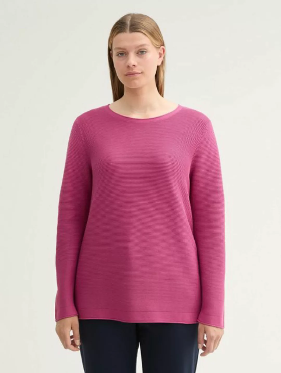 TOM TAILOR PLUS Strickpullover Sweater aus Bio-Baumwolle günstig online kaufen