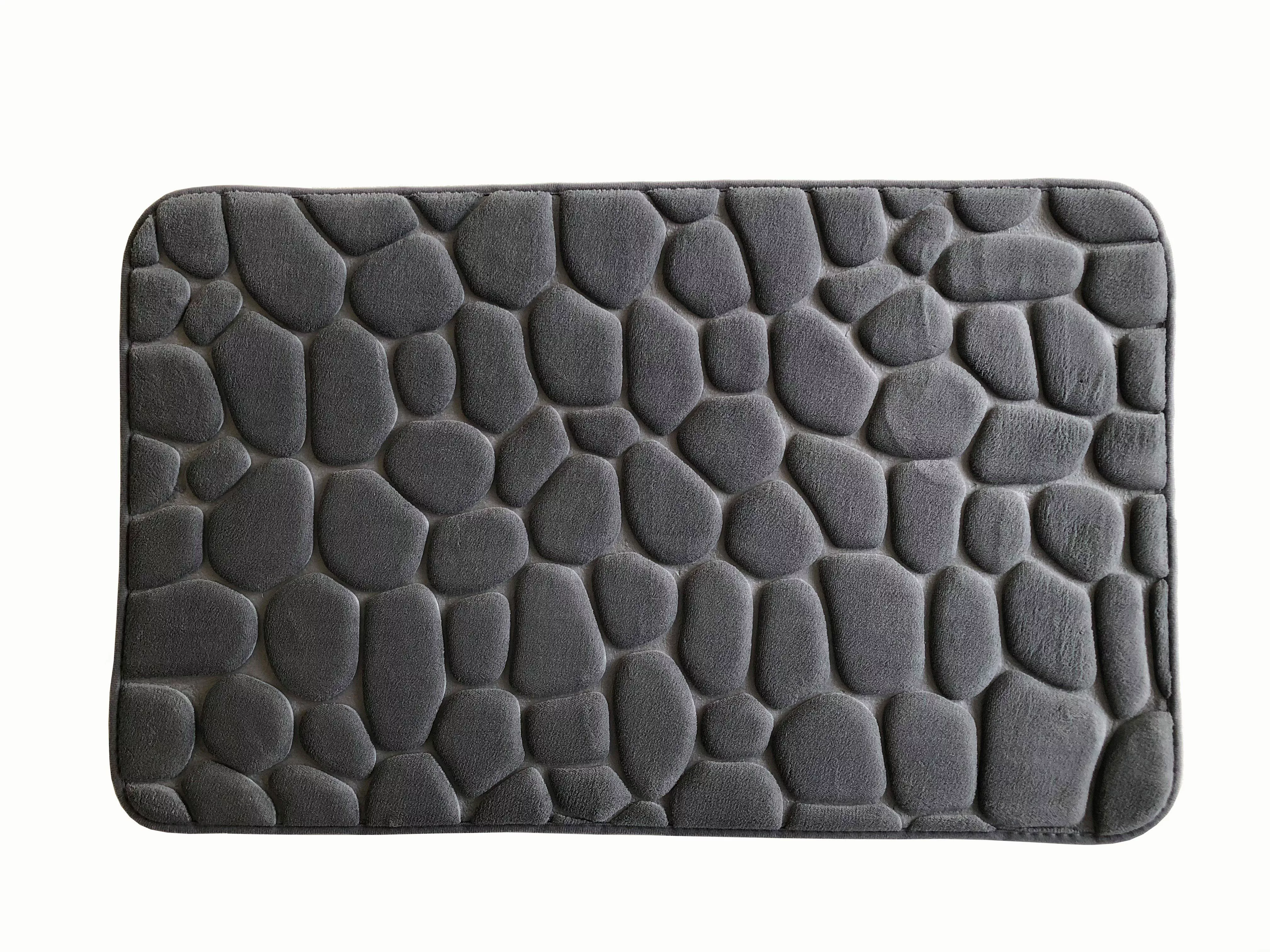 ADOB Badematte Premium Badezimmerteppich, Stein Optik, günstig online kaufen