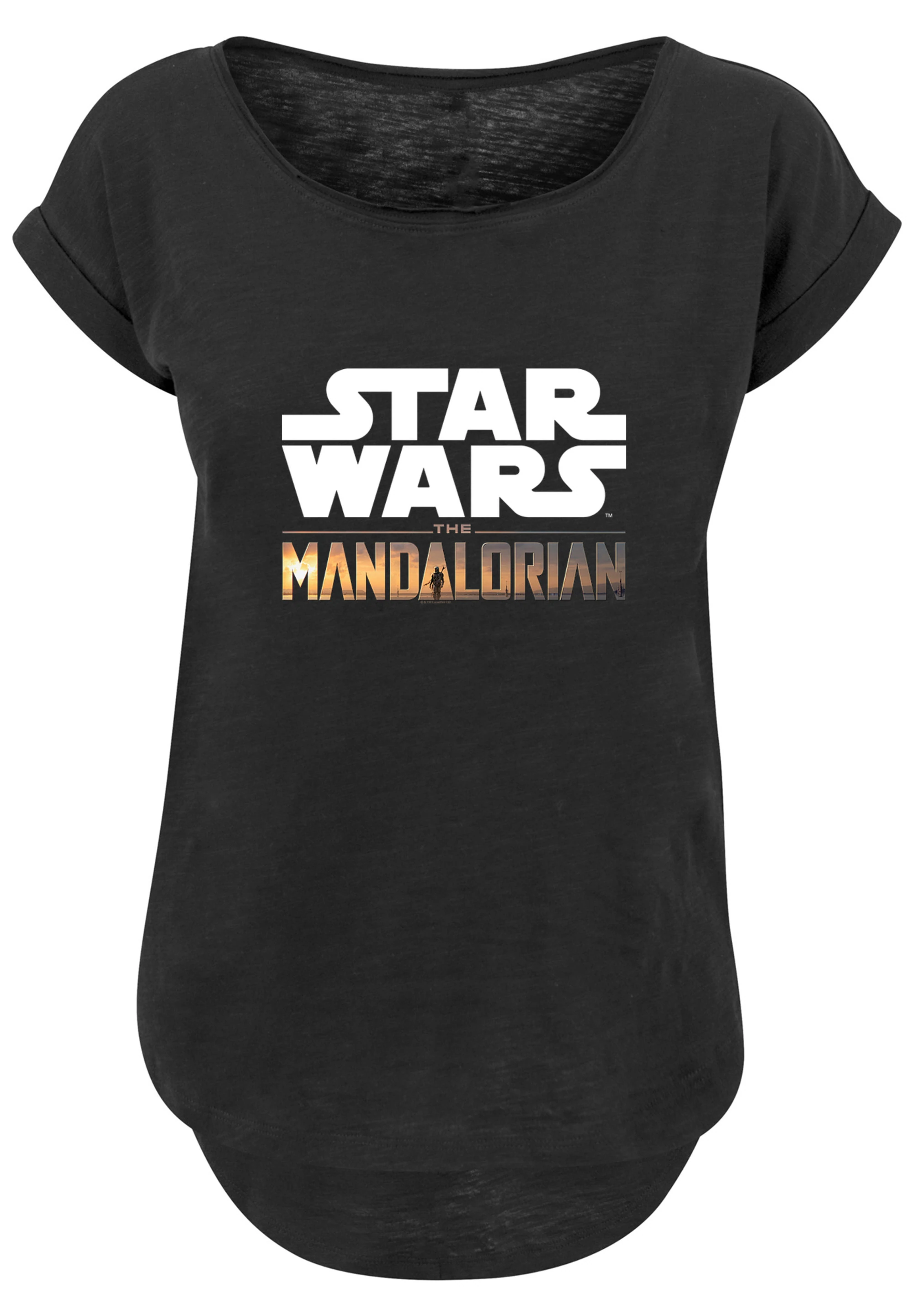 F4NT4STIC T-Shirt "Long Cut T Shirt Star Wars The Mandalorian Logo", Damen, günstig online kaufen