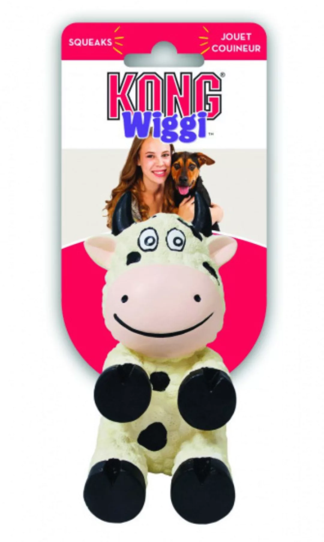 Hundespielzeug Wiggi Kuh 19 X 10 Cm Gummi Weiß/schwarz günstig online kaufen