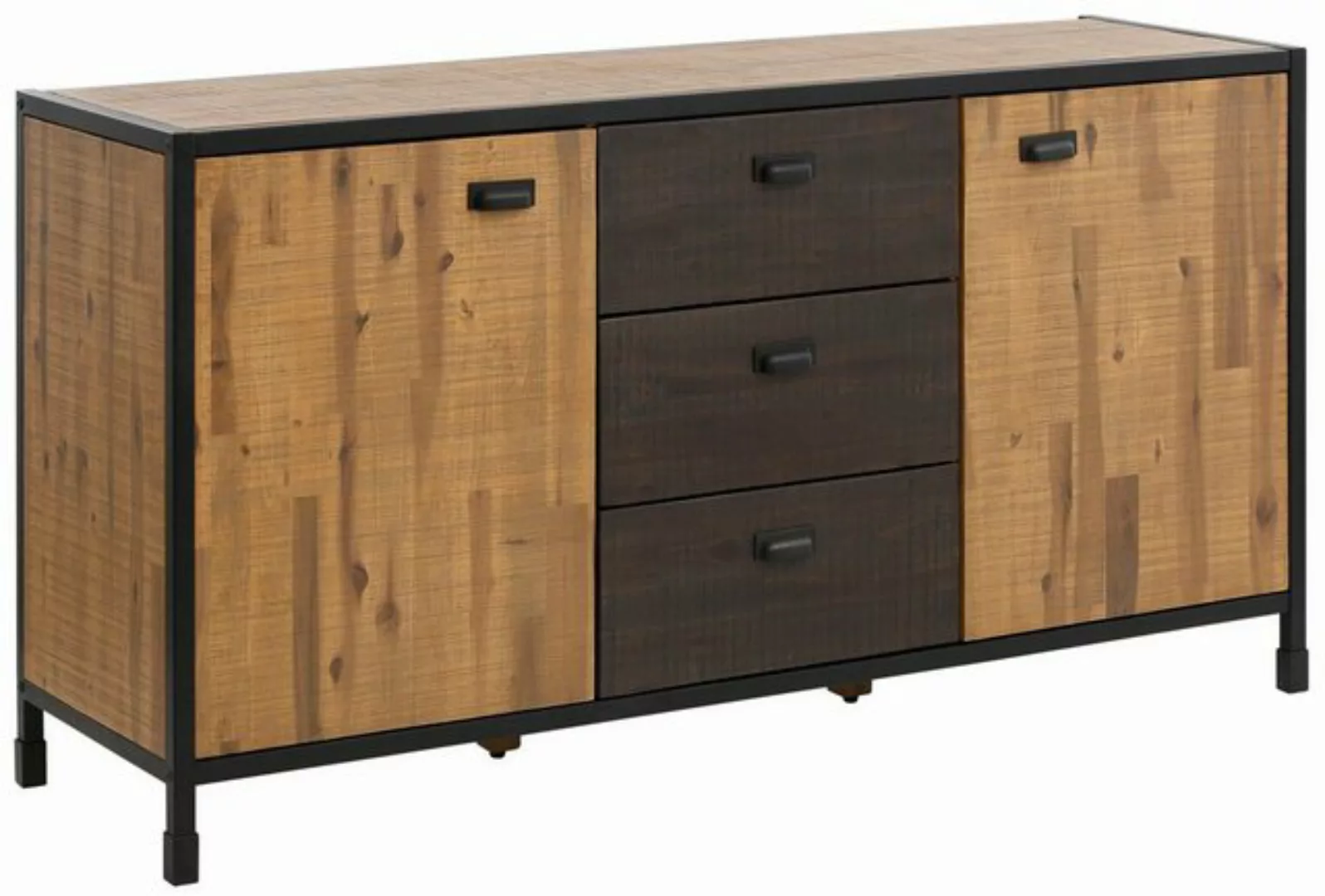 loft24 Mehrzweckschrank Saigon Sideboard aus Akazie im industriellen Landha günstig online kaufen