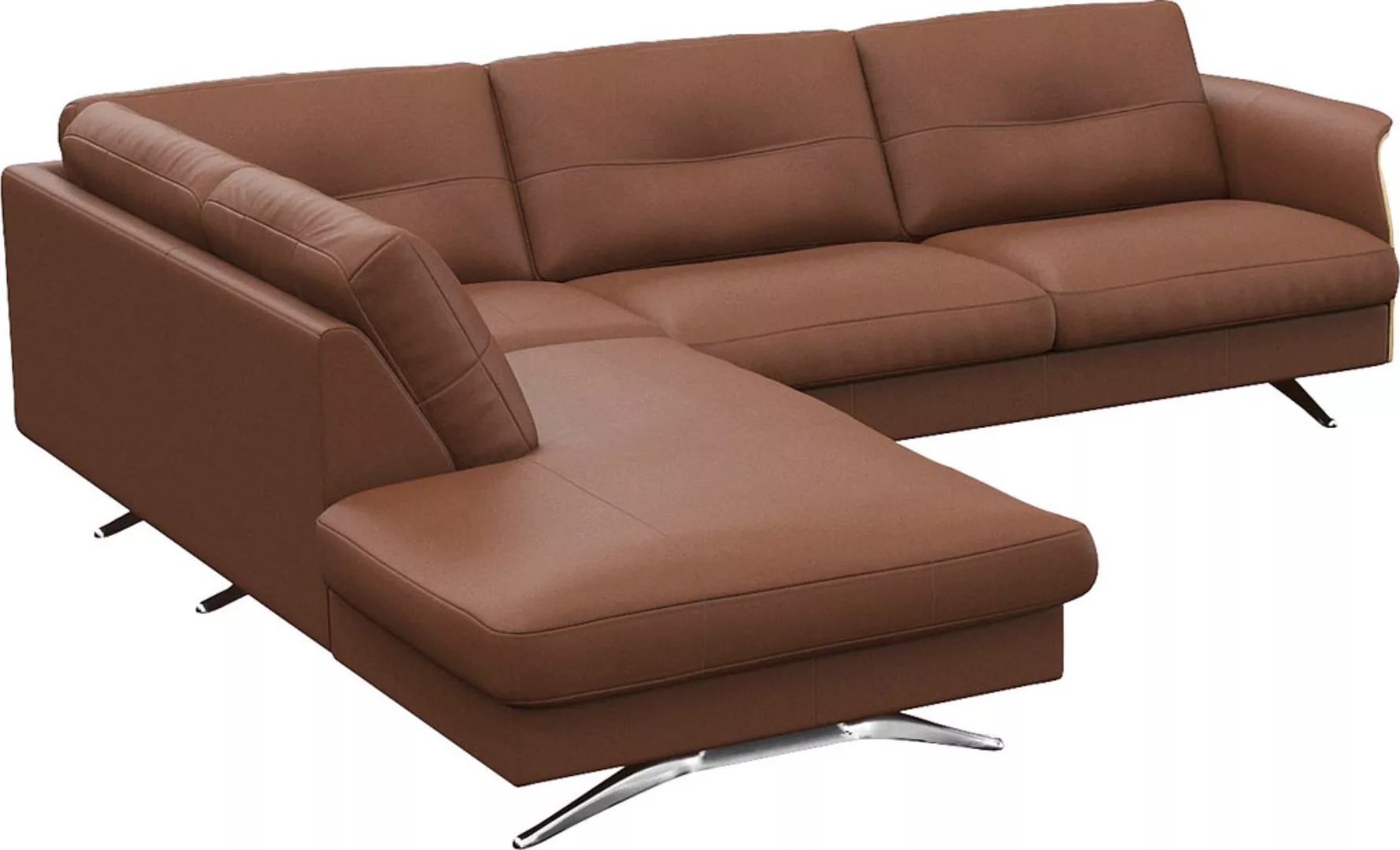 FLEXLUX Ecksofa "Glow", Skandinavisches Design, In hochwertiger Verarbeitun günstig online kaufen