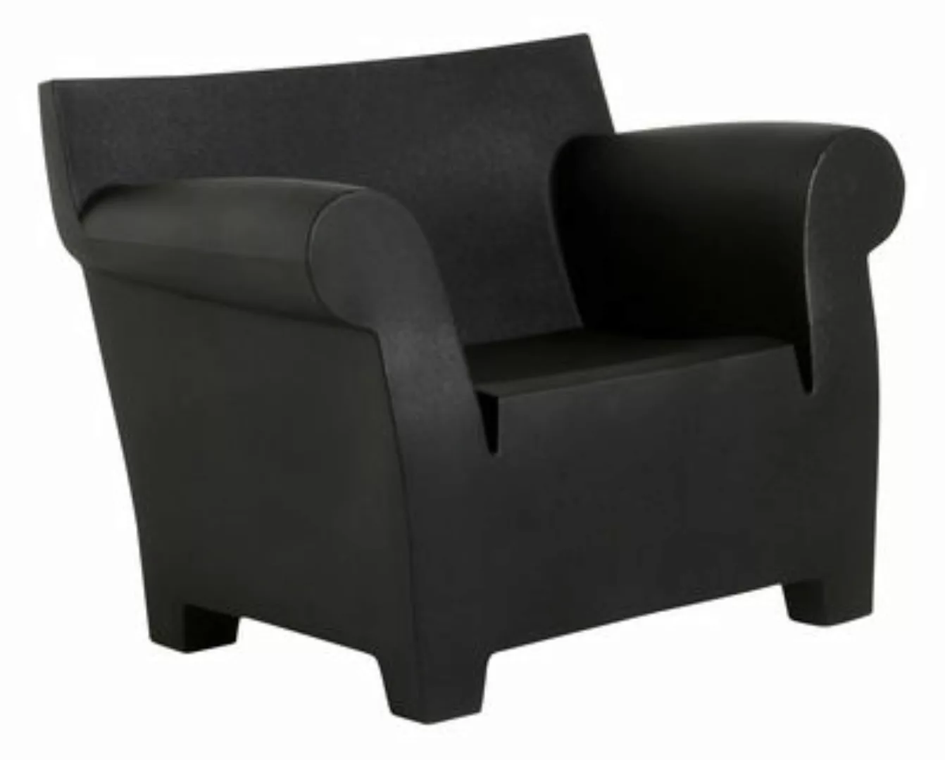 Kartell - Bubble Club Outdoor Sessel - schwarz/durchgefärbtes Polyethylen/1 günstig online kaufen