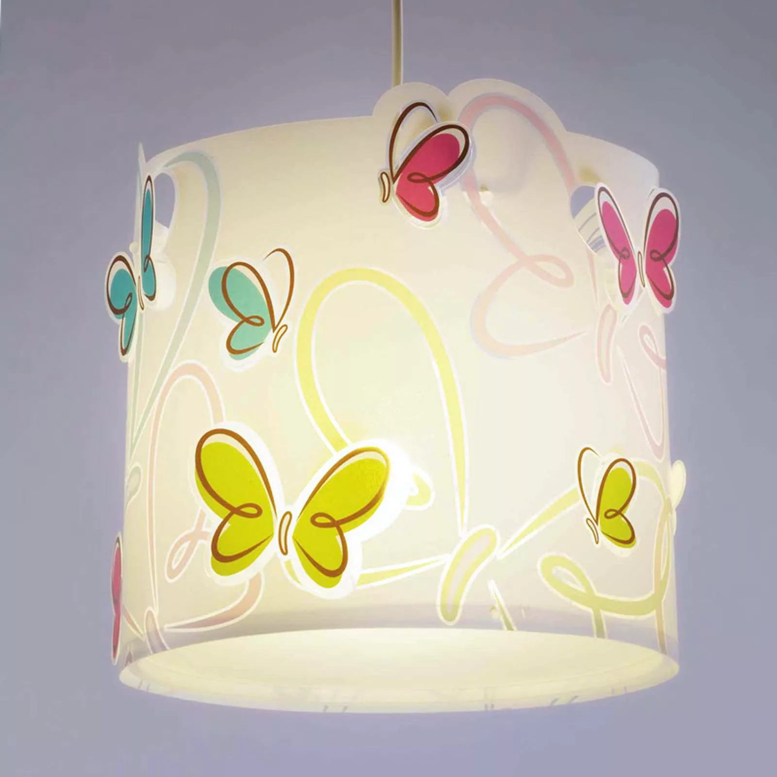 Frühlingshafte Hängeleuchte Butterfly günstig online kaufen