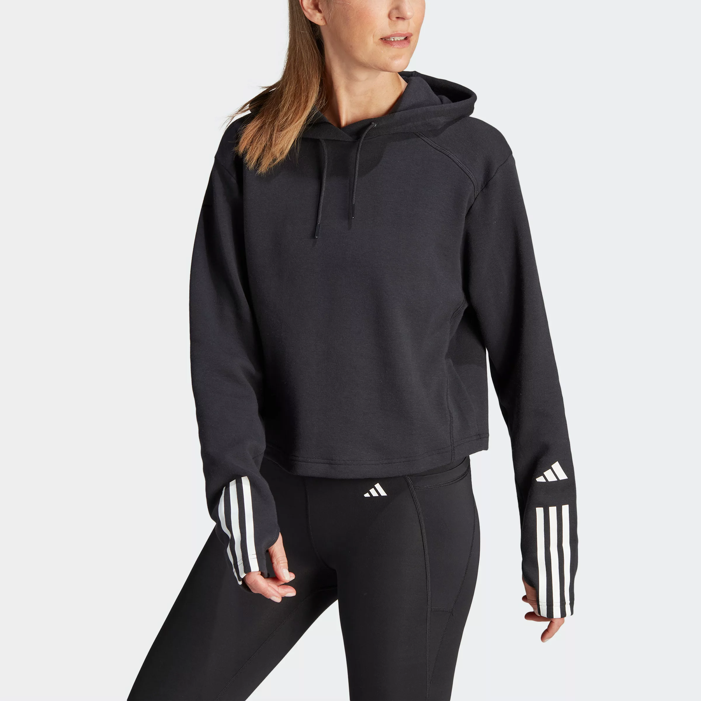 adidas Performance Sweatshirt "TRAIN ESSENTIALS TRAIN COTTON 3STREIFEN HOOD günstig online kaufen