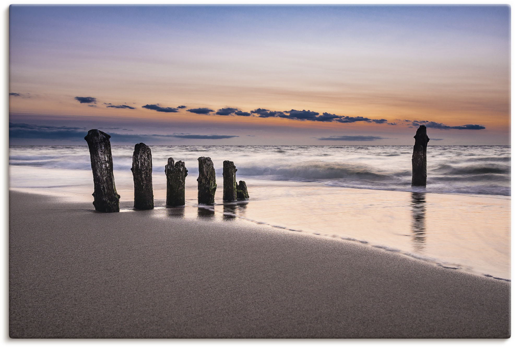 Artland Wandbild "Buhne an der Küste der Ostsee", Strand, (1 St.), als Alub günstig online kaufen