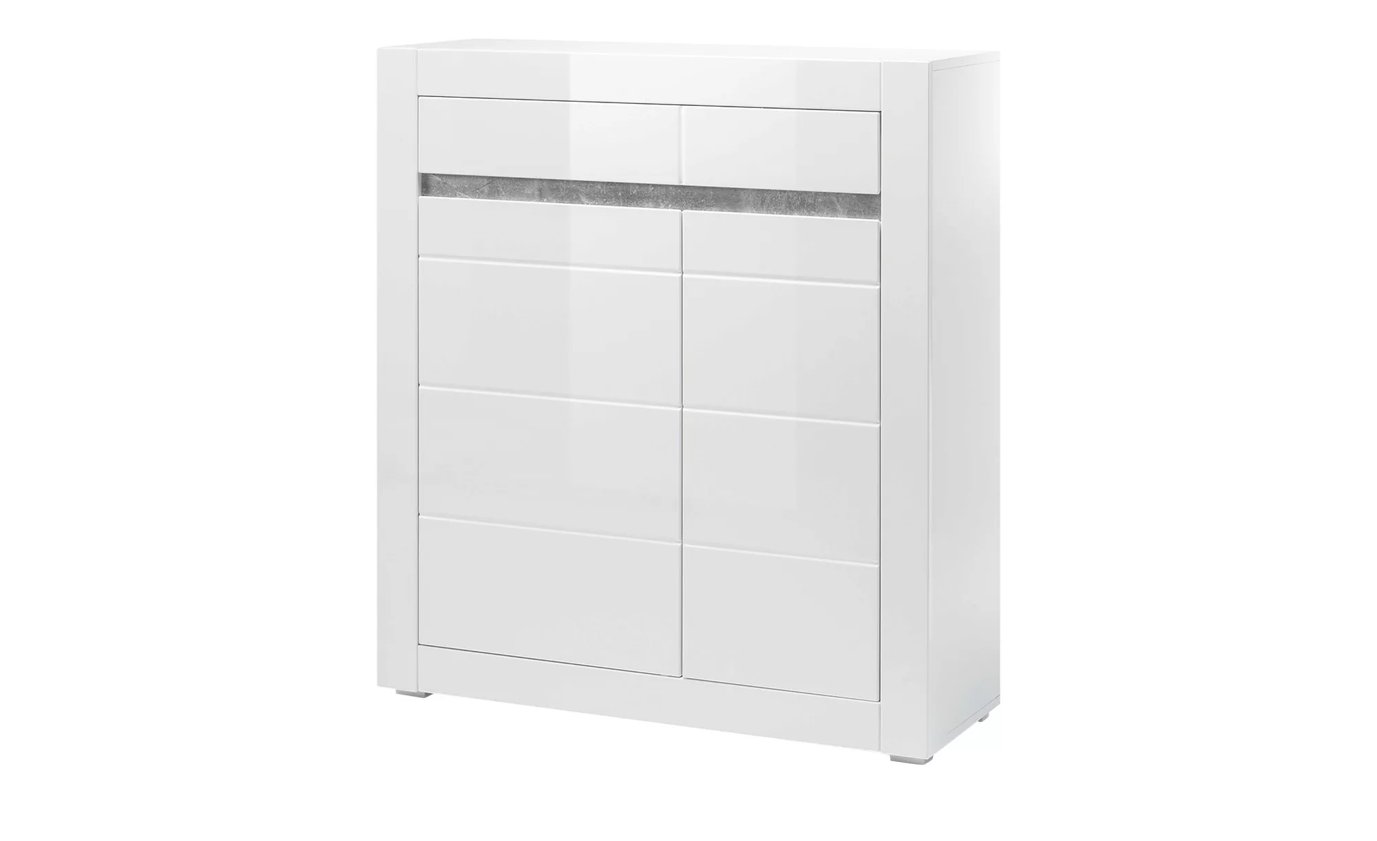 Kommode  Suavo ¦ weiß ¦ Maße (cm): B: 100 H: 112 T: 35 Kommoden & Sideboard günstig online kaufen