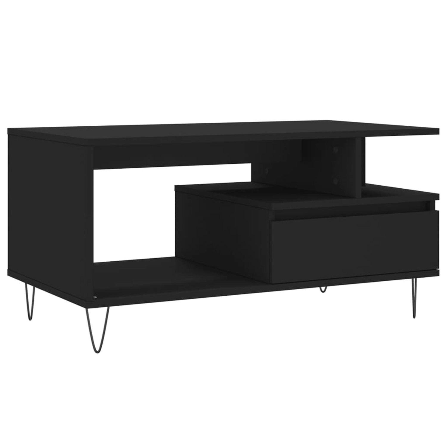 vidaXL Couchtisch Schwarz 90x49x45 cm Holzwerkstoff Modell 1 günstig online kaufen