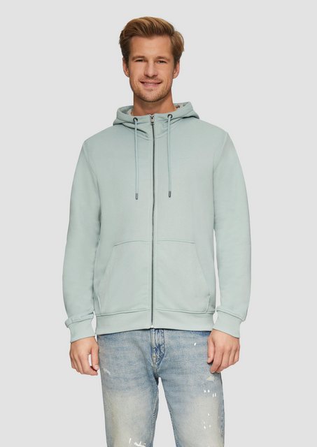 s.Oliver Allwetterjacke Sweatshirt-Jacke mit Kapuze und Logo günstig online kaufen