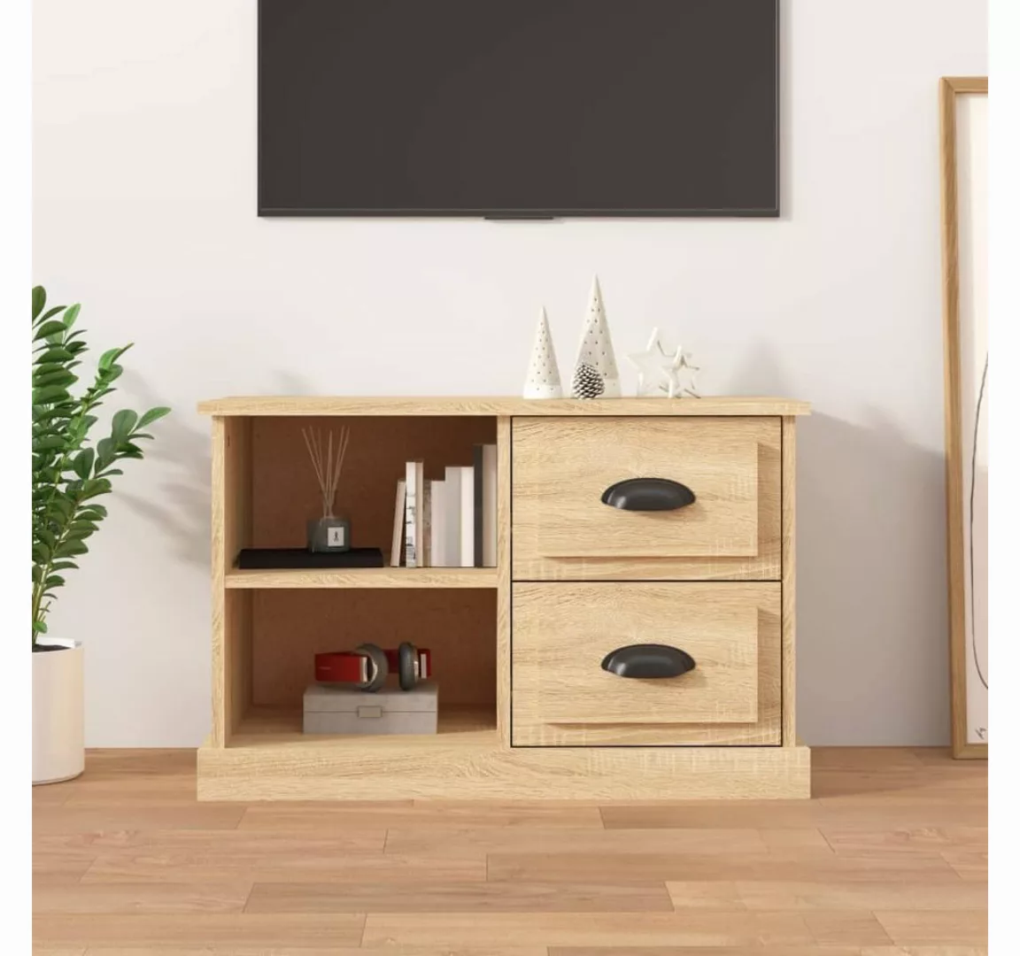 furnicato TV-Schrank Sonoma-Eiche 73x35,5x47,5 cm Holzwerkstoff günstig online kaufen