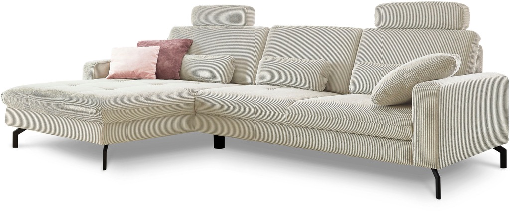 Die PlanBar Ecksofa "MP-IN20110 L-Form mit Federkern-Polsterung", optional günstig online kaufen