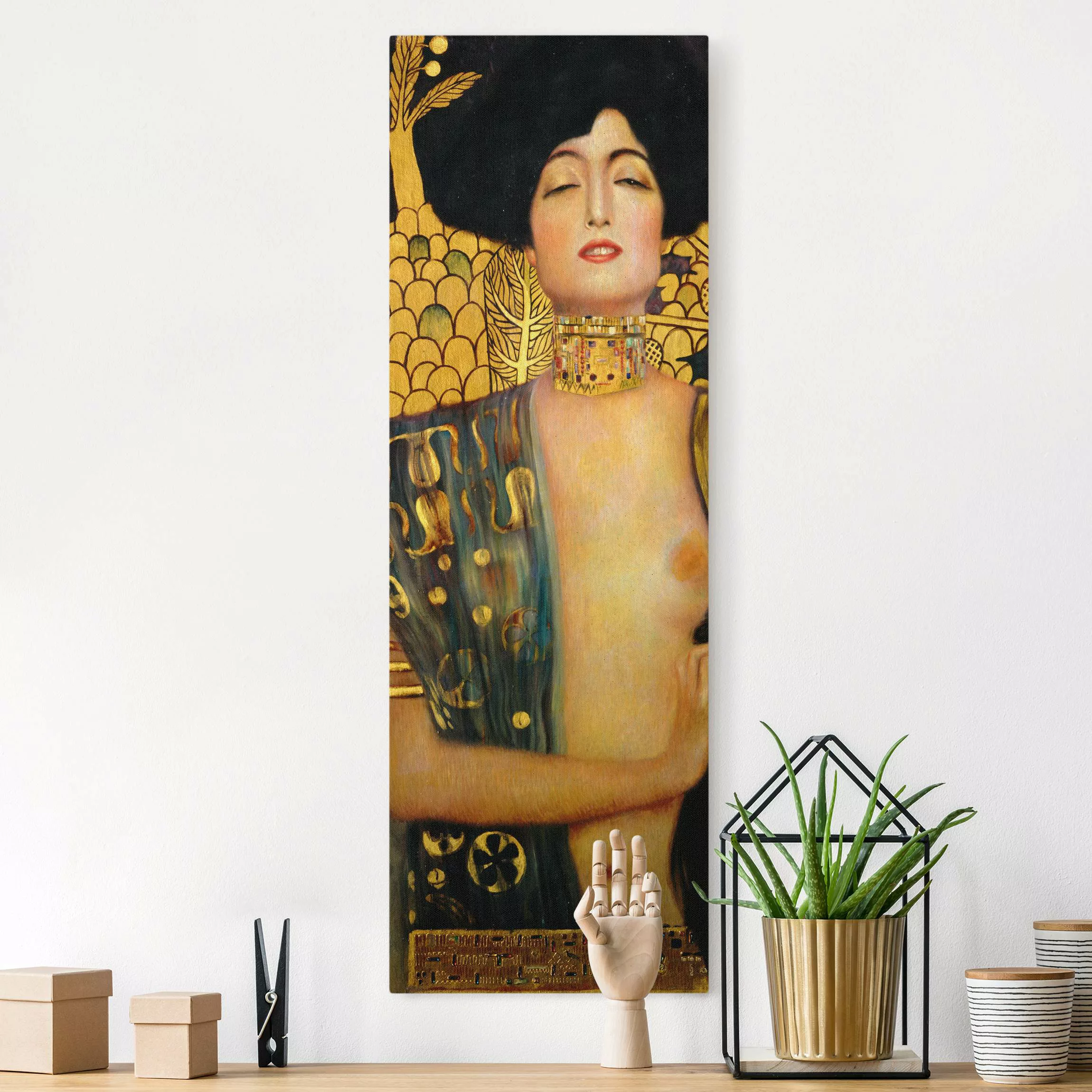 Leinwandbild auf Naturcanvas Gustav Klimt - Judith I günstig online kaufen