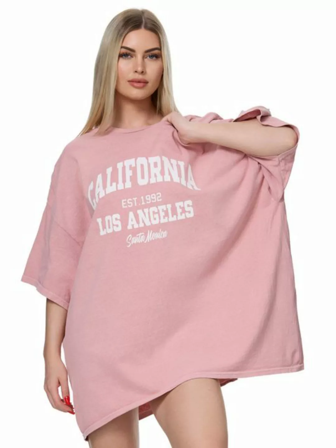 Worldclassca T-Shirt Worldclassca Oversized Print CALIFORNIA T-Shirt lang S günstig online kaufen