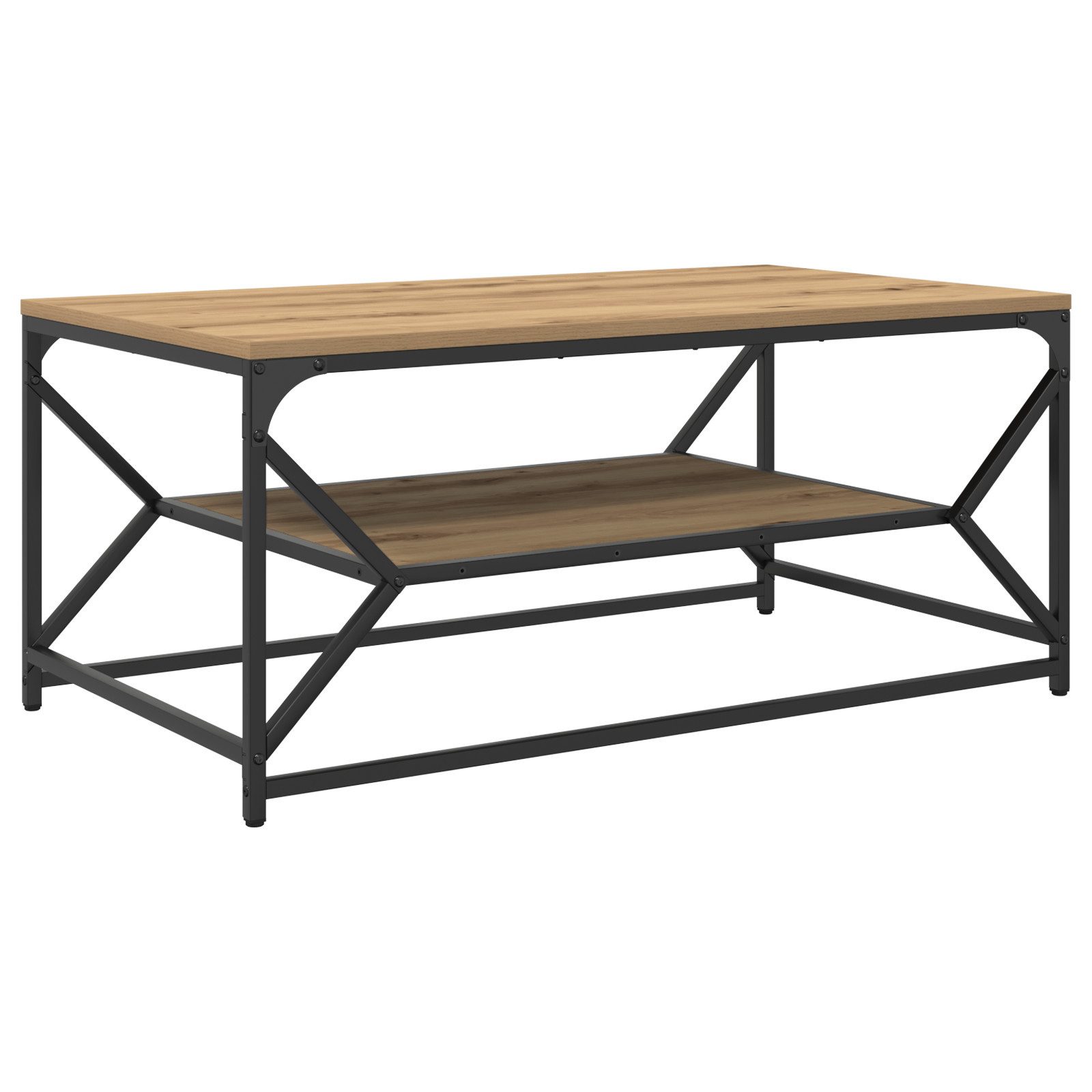 vidaXL Couchtisch Couchtisch mit Ablage Artisan günstig online kaufen