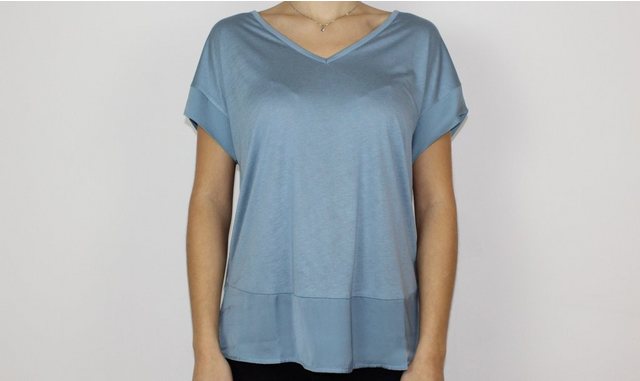 DAILY´S Blusenshirt GAURI: Damen T-Shirt zweifarbig günstig online kaufen