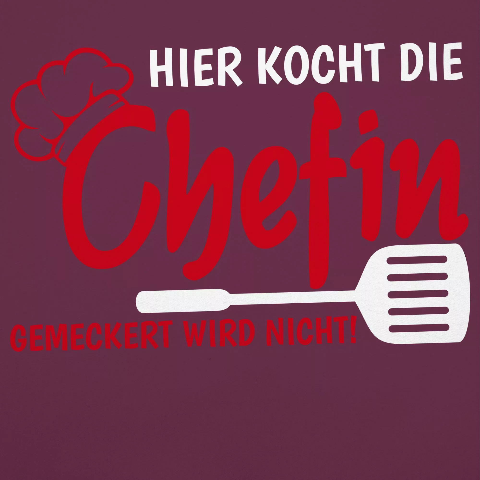 Shirtracer Kochschürze Hier kocht die Chefin günstig online kaufen