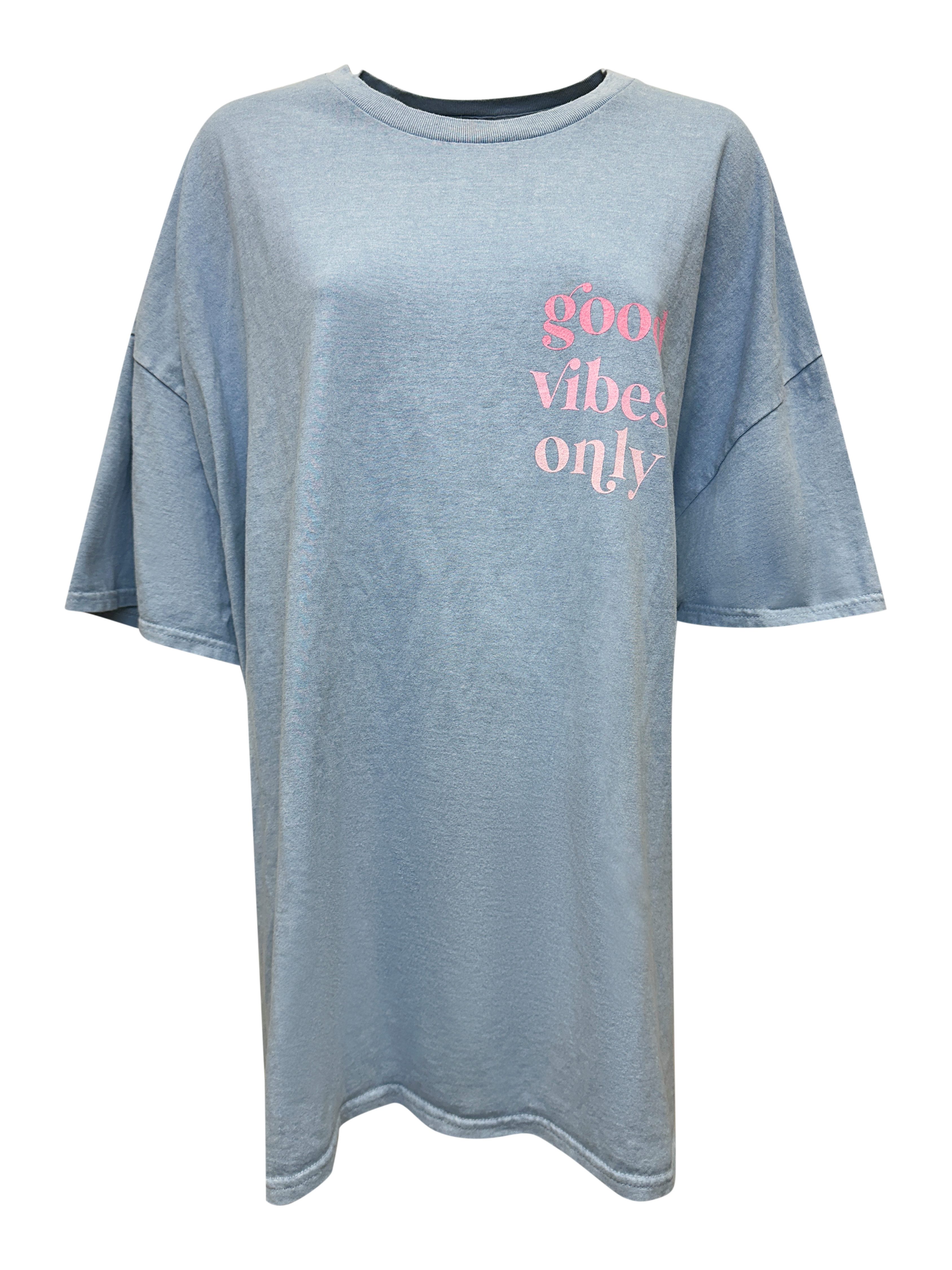 Worldclassca T-Shirt Worldclassca Oversized VIBES Print günstig online kaufen