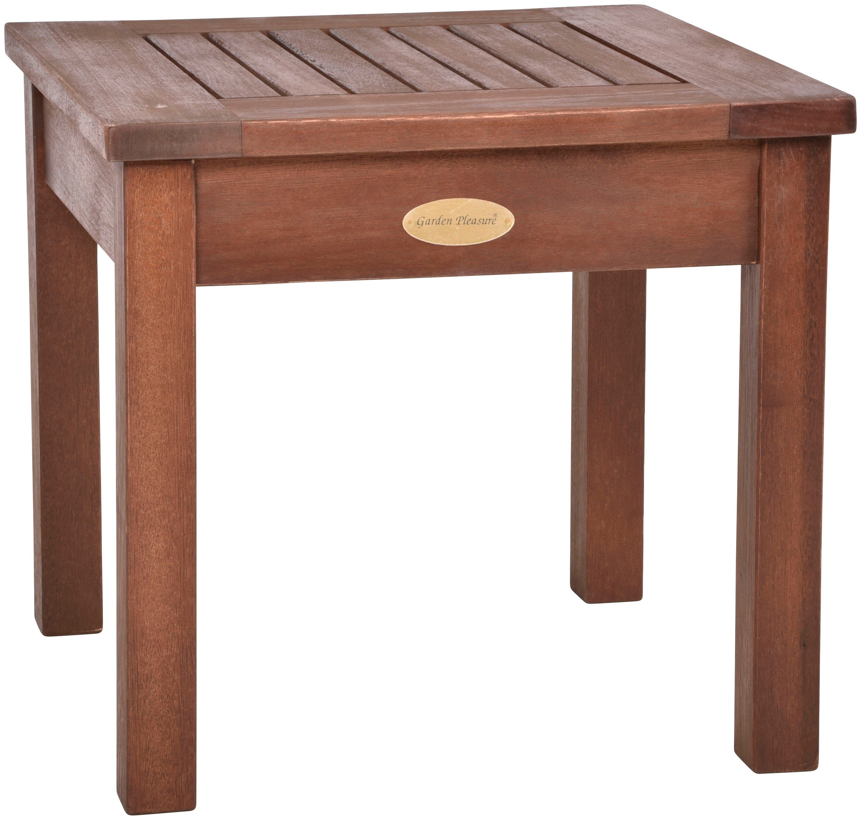 Garden Pleasure SONORA Quadratisch Teak 40 cm x 40 cm günstig online kaufen