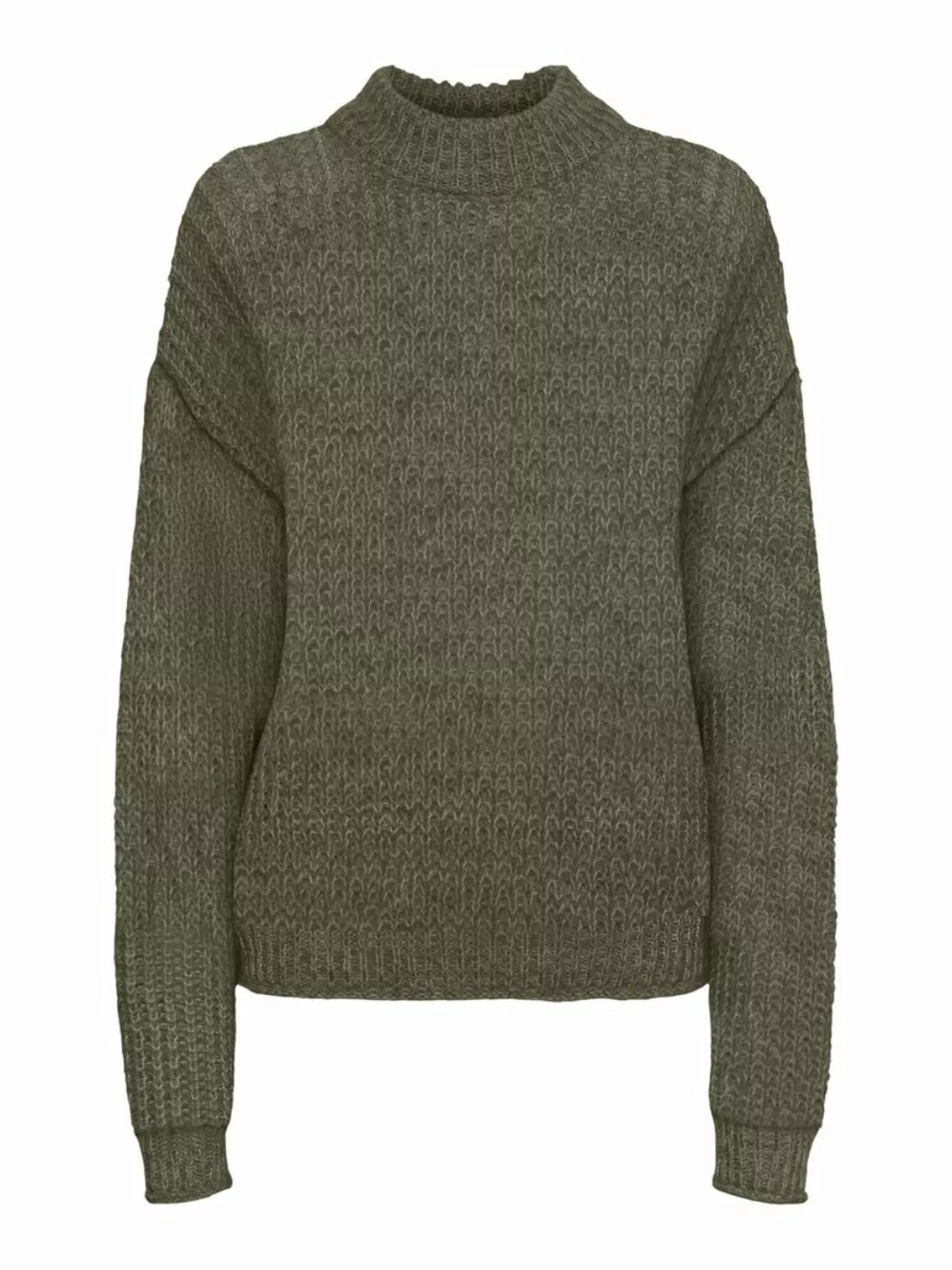 NOISY MAY Warmer Stehkragen Pullover Damen Grün günstig online kaufen