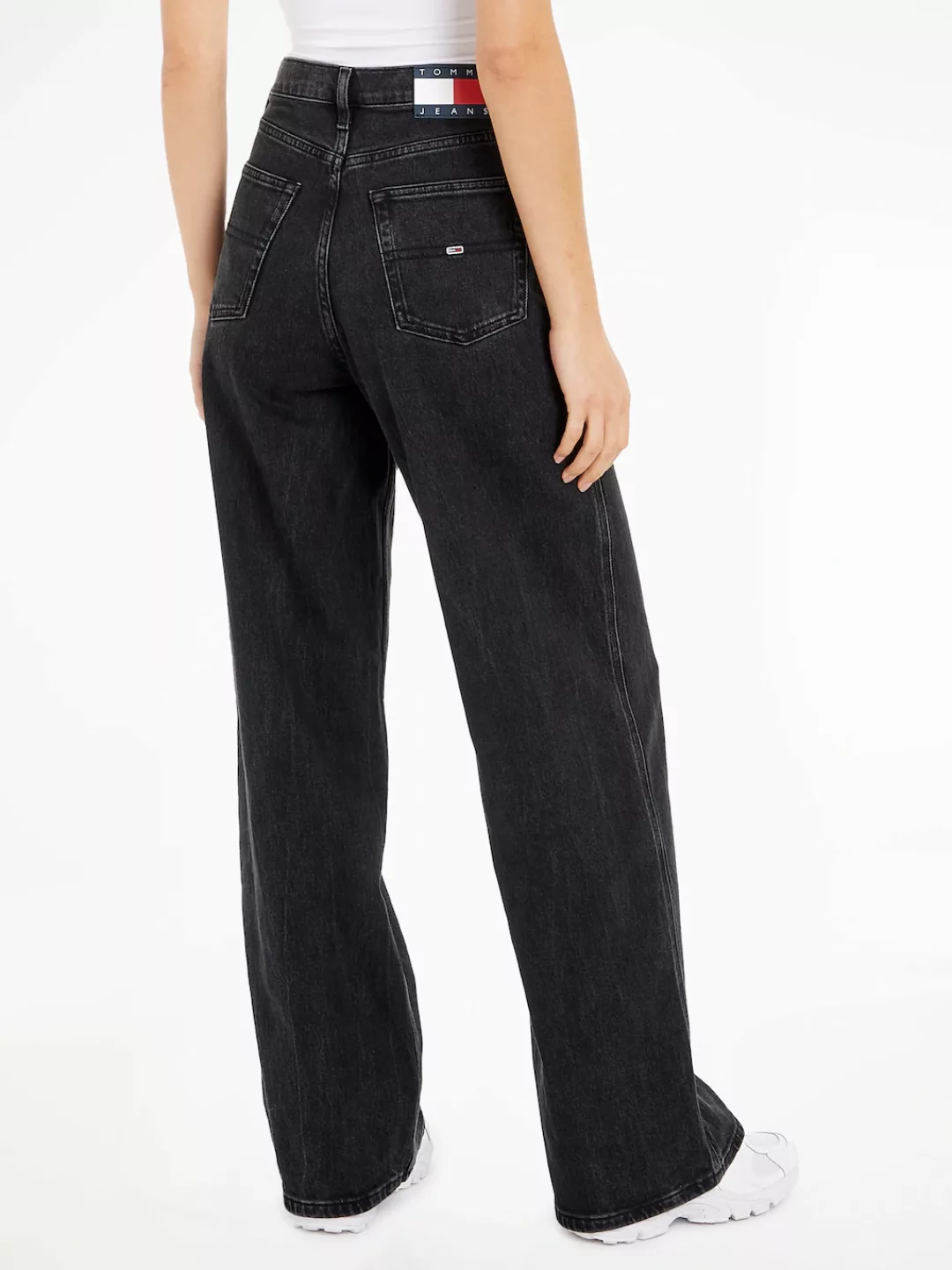 Tommy Jeans Weite Jeans Tommy Jeans CLAIRE - High Waist - Wide Leg mit Logo günstig online kaufen