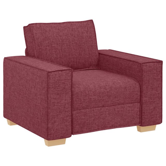 vidaXL Sofa Sofa Set Set von 3 Weinrot, 3 Teile günstig online kaufen