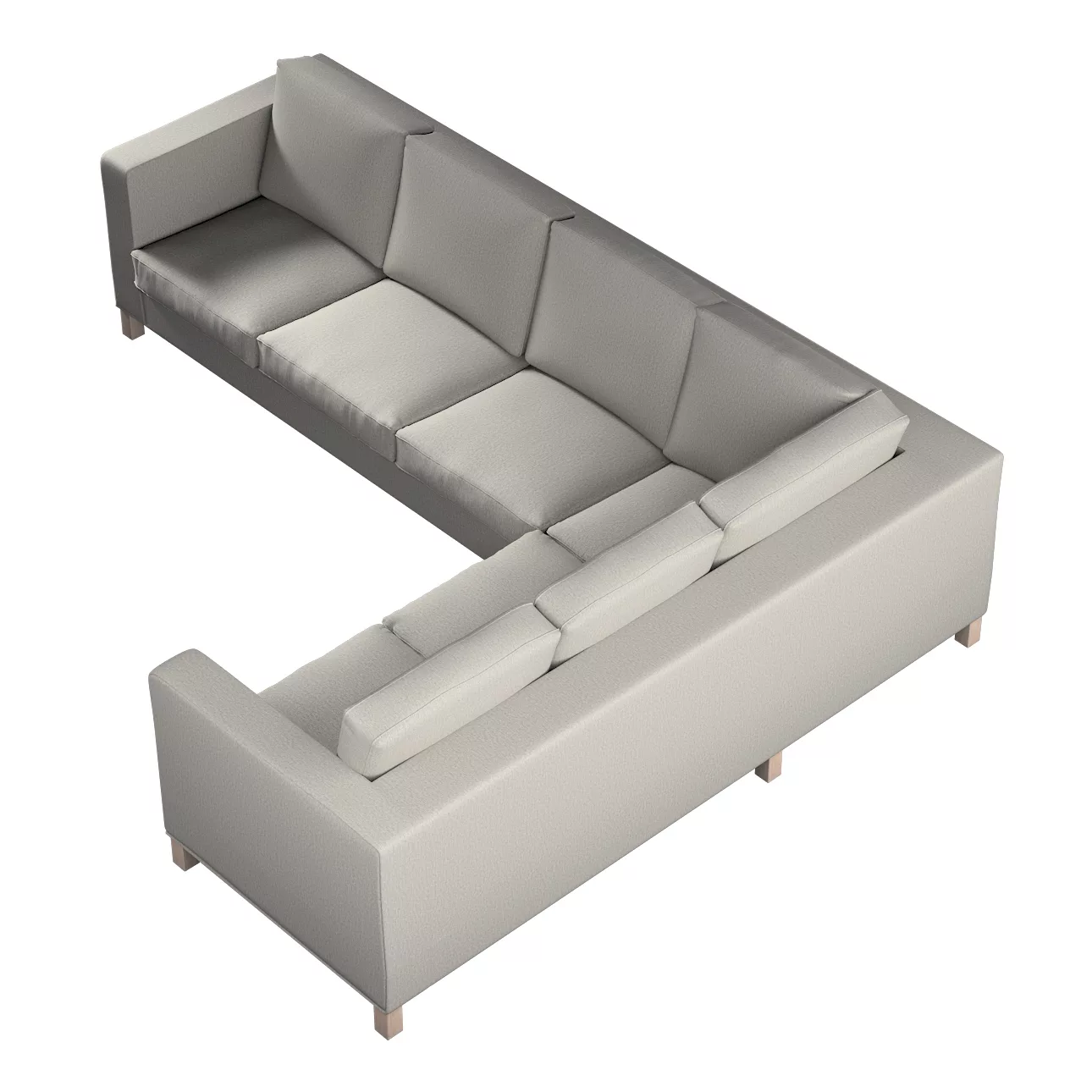 Bezug für Karlanda Sofa Ecke links, grau, 36cm x 30cm x 50cm, Madrid (161-5 günstig online kaufen