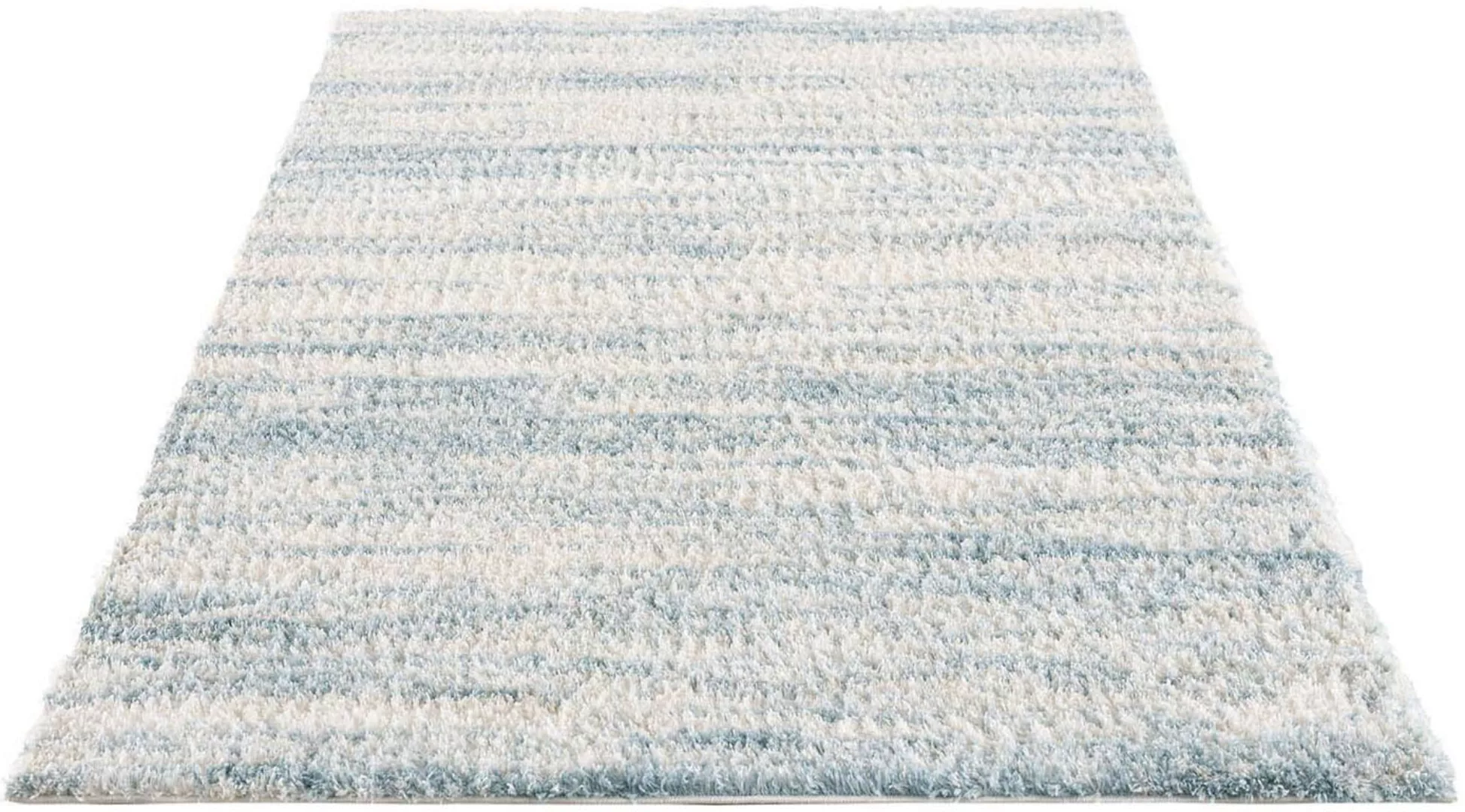 carpet city® Shaggy Pulpy 524 Blau blau Gr. 120 x 160 günstig online kaufen