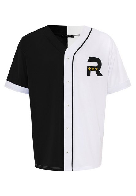 RedBridge T-Shirt im Baseball-Look - Knopfleiste, Regular Fit, Sportlich günstig online kaufen