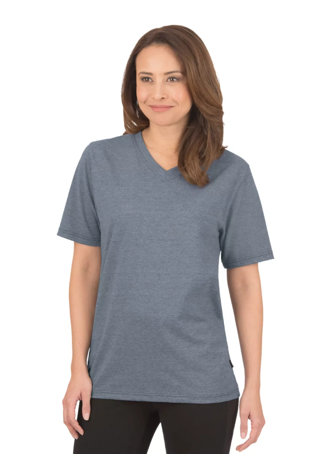 Trigema T-Shirt "TRIGEMA V-Shirt DELUXE Baumwolle" günstig online kaufen