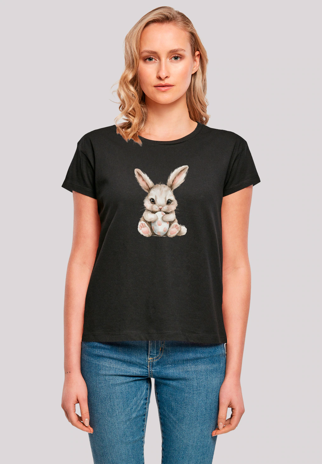 F4NT4STIC T-Shirt "Niedlicher Osterhase mit Ei", Premium Qualität günstig online kaufen