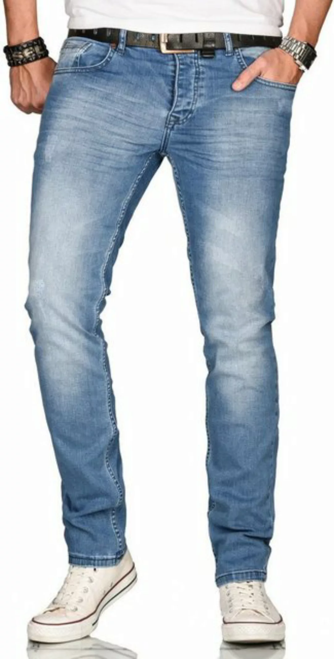 Alessandro Salvarini Straight-Jeans ASElia mit fein strukturiertem Jeanssto günstig online kaufen