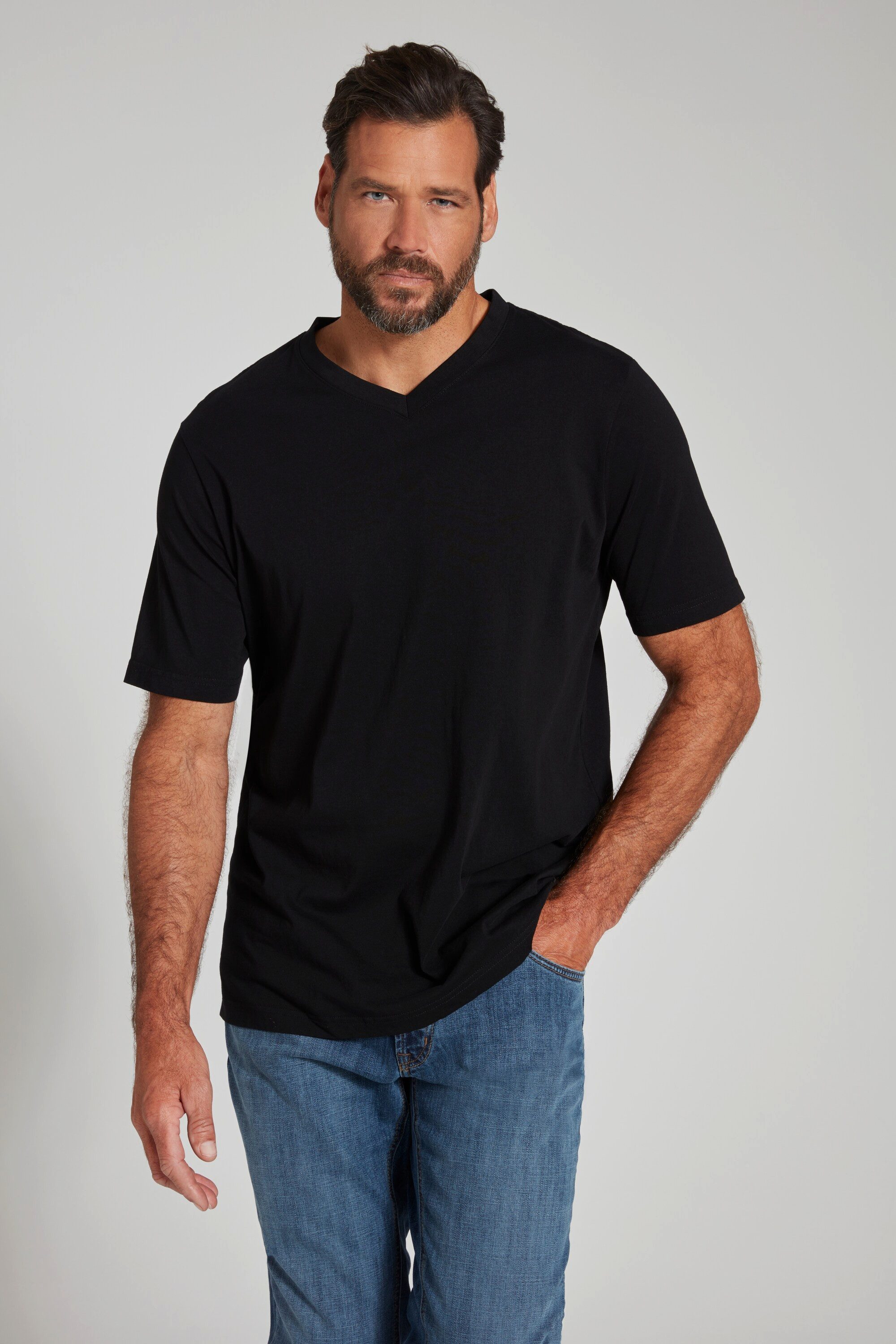 JP1880 T-Shirt JP1880 T-Shirt Basic V-Ausschnitt günstig online kaufen