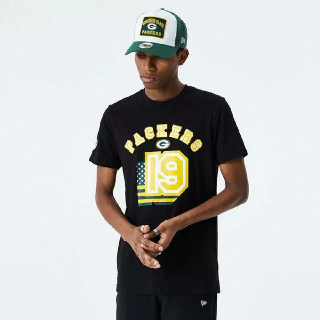 New Era Print-Shirt New Era NFL GREEN BAY PACKERS Flag Number Tee T-Shirt N günstig online kaufen