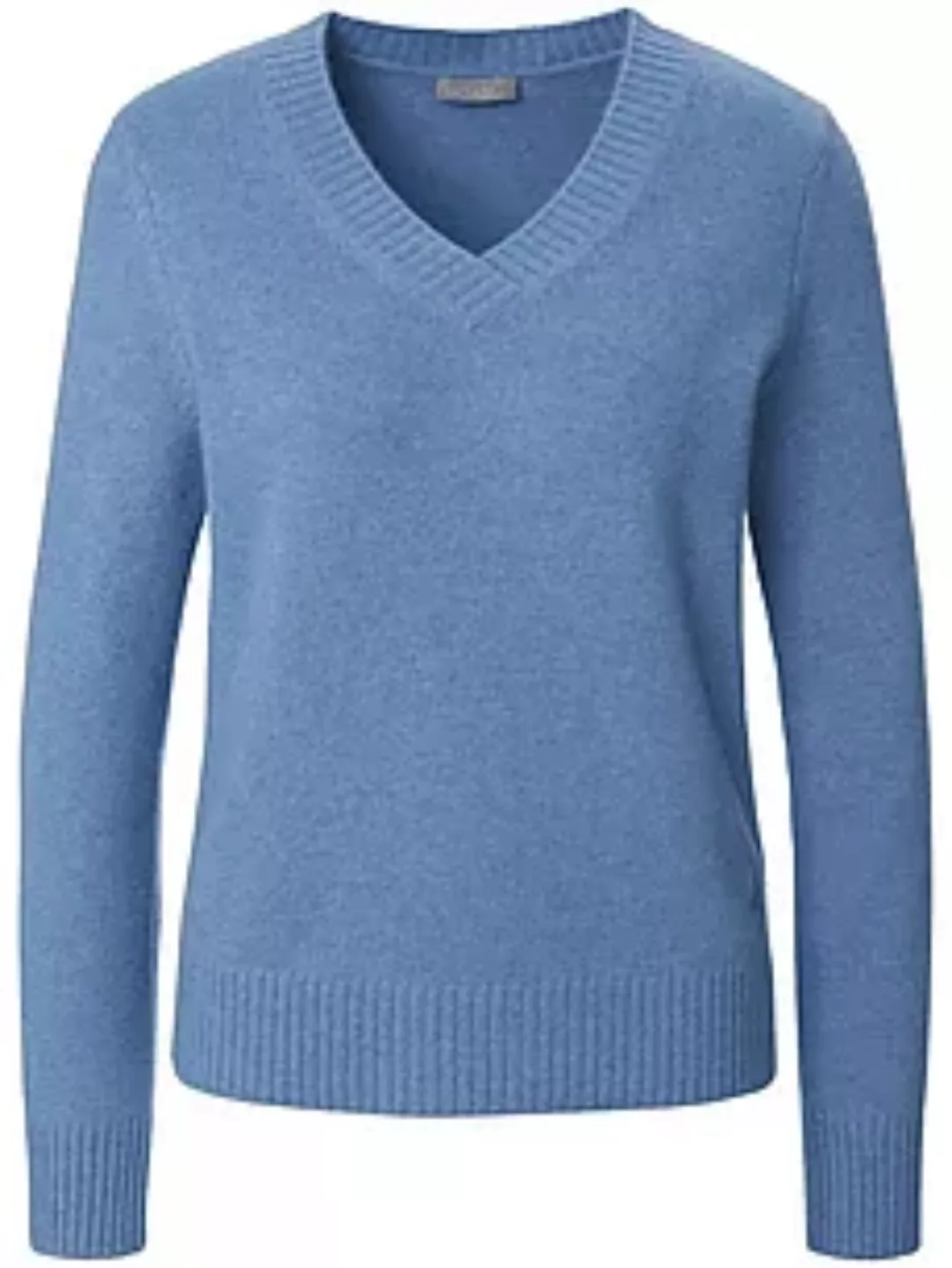 V-Pullover aus 100% Premium-Kaschmir include blau günstig online kaufen