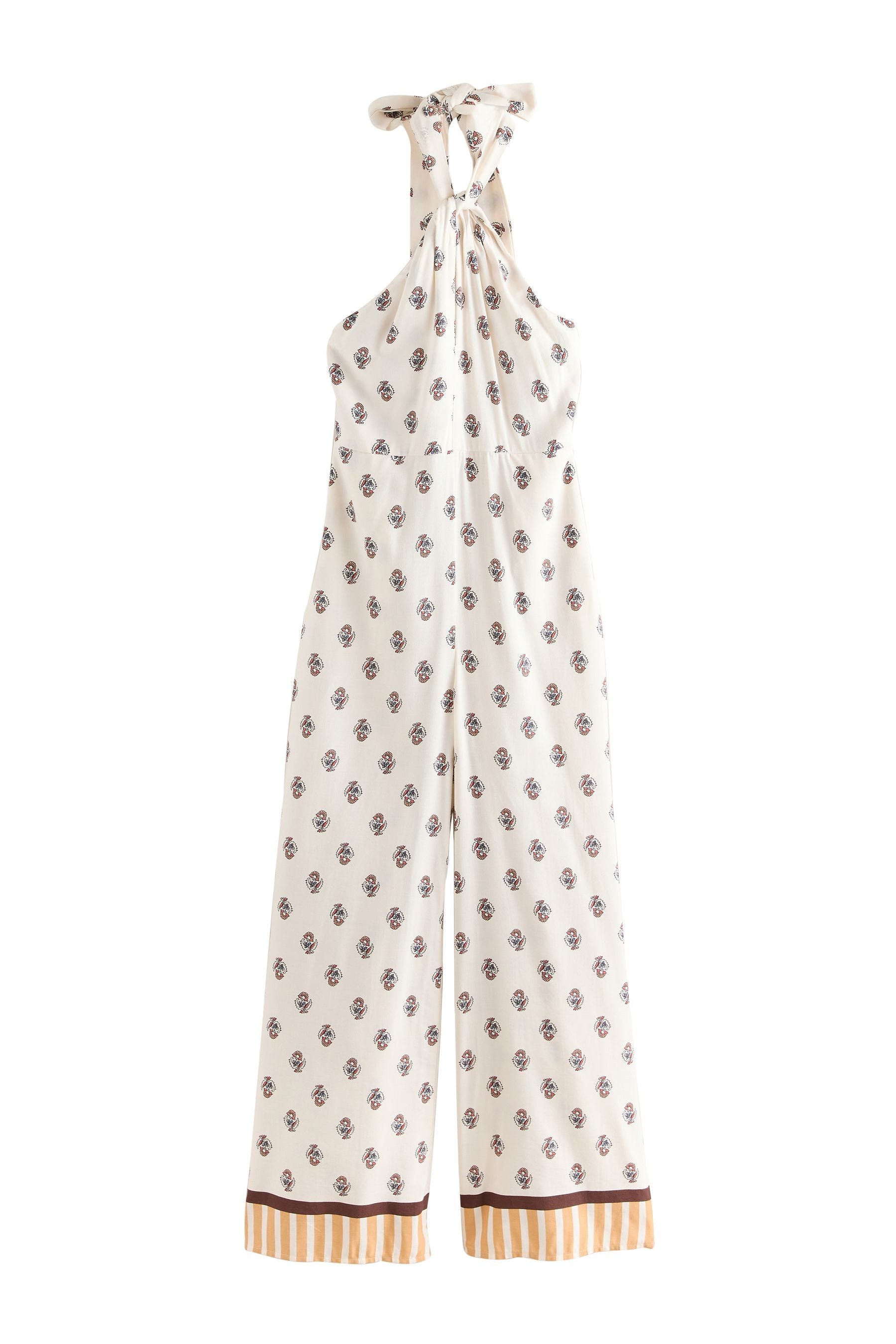 Next Jumpsuit Neckholder-Jumpsuit mit weitem Beinschnitt günstig online kaufen