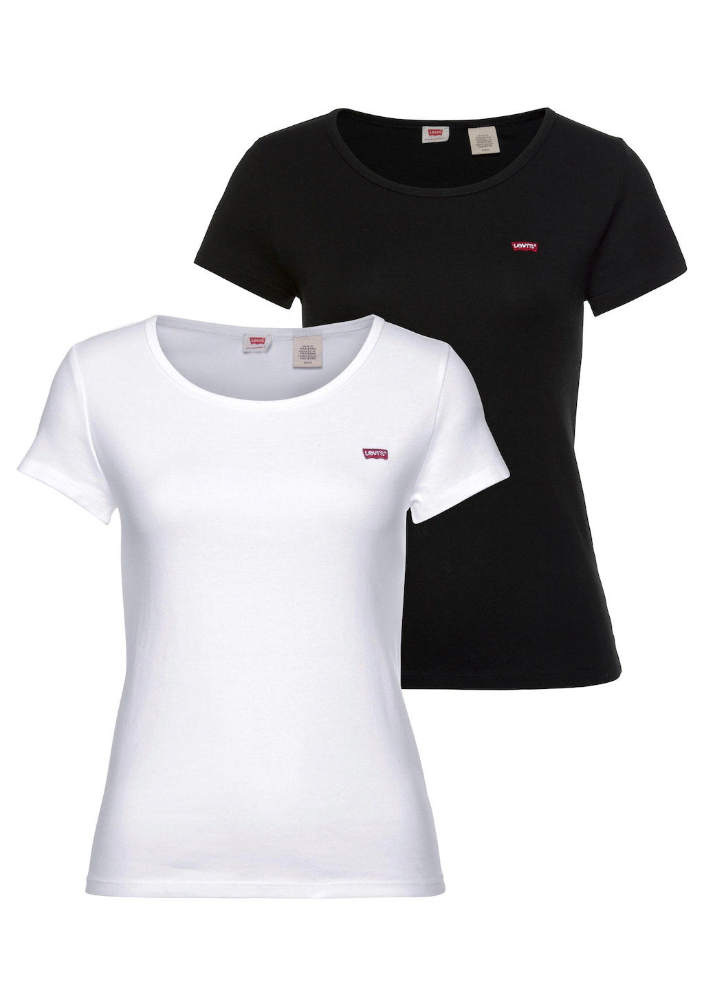 Levis T-Shirt "Mini-Logo", (Packung, 2 tlg.), mit kleiner Markenlogo-Sticke günstig online kaufen