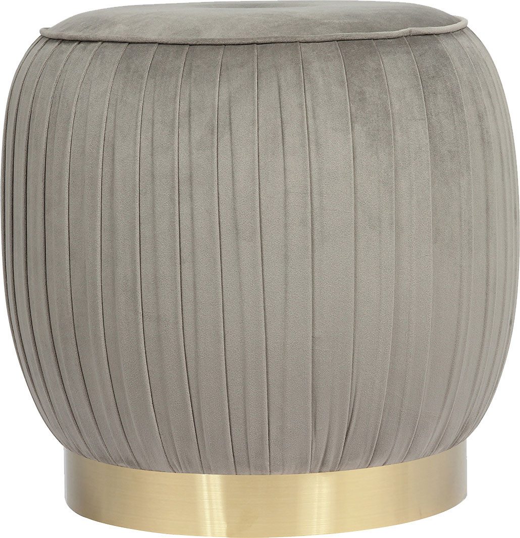 Kayoom Polsterhocker "Hocker Lyla 125, Edler Touch durch goldenen Sockel, S günstig online kaufen