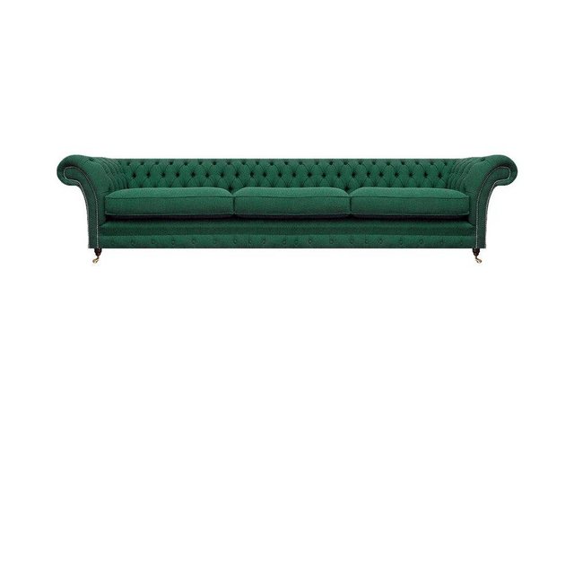 JVmoebel Chesterfield-Sofa Wohnzimmer Luxus Sofa Set 3tlg Grün Designer Ein günstig online kaufen