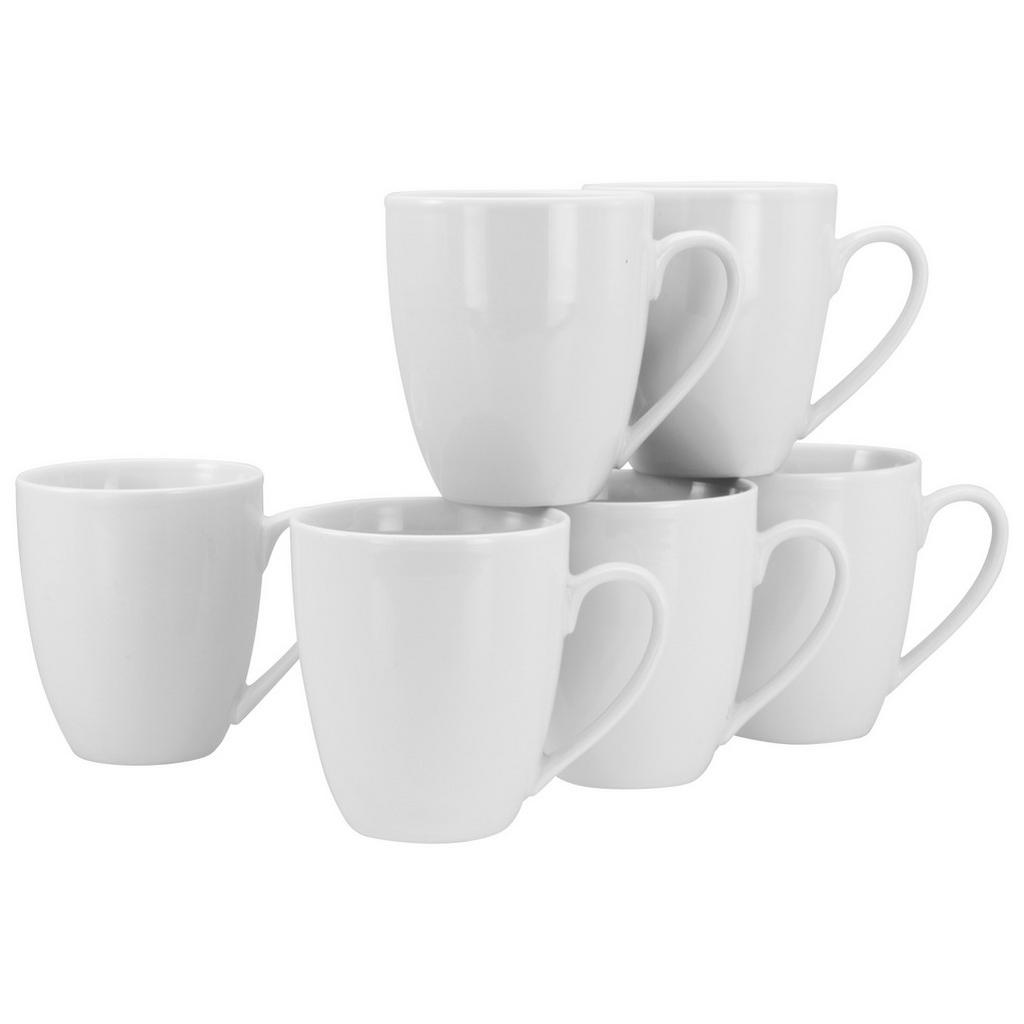 CreaTable Kaffeebecher Luna weiß Porzellan 6 tlg. günstig online kaufen