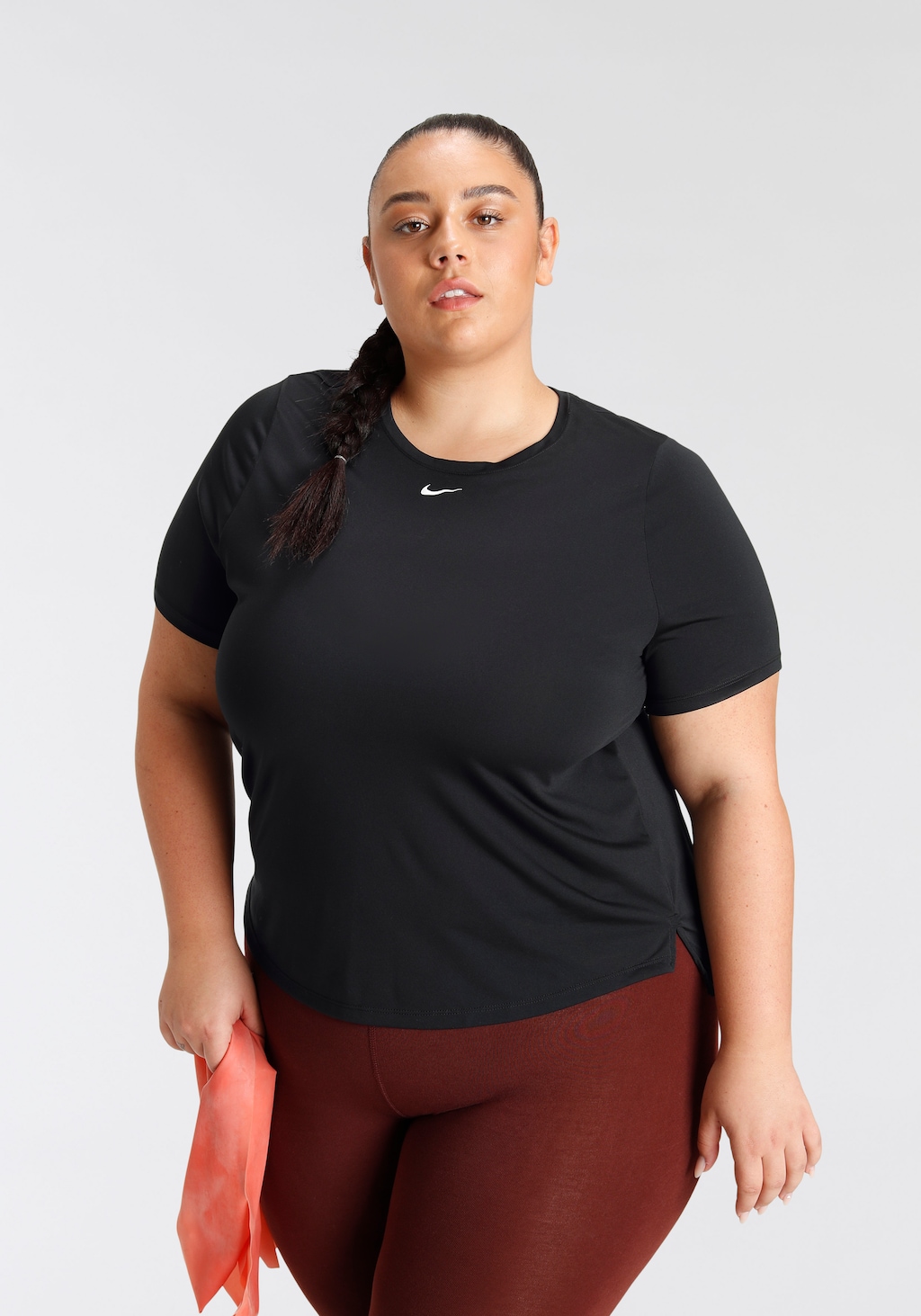 Nike Dri Fit One Standard Fit Big Kurzärmeliges T-shirt 2X Black / White günstig online kaufen