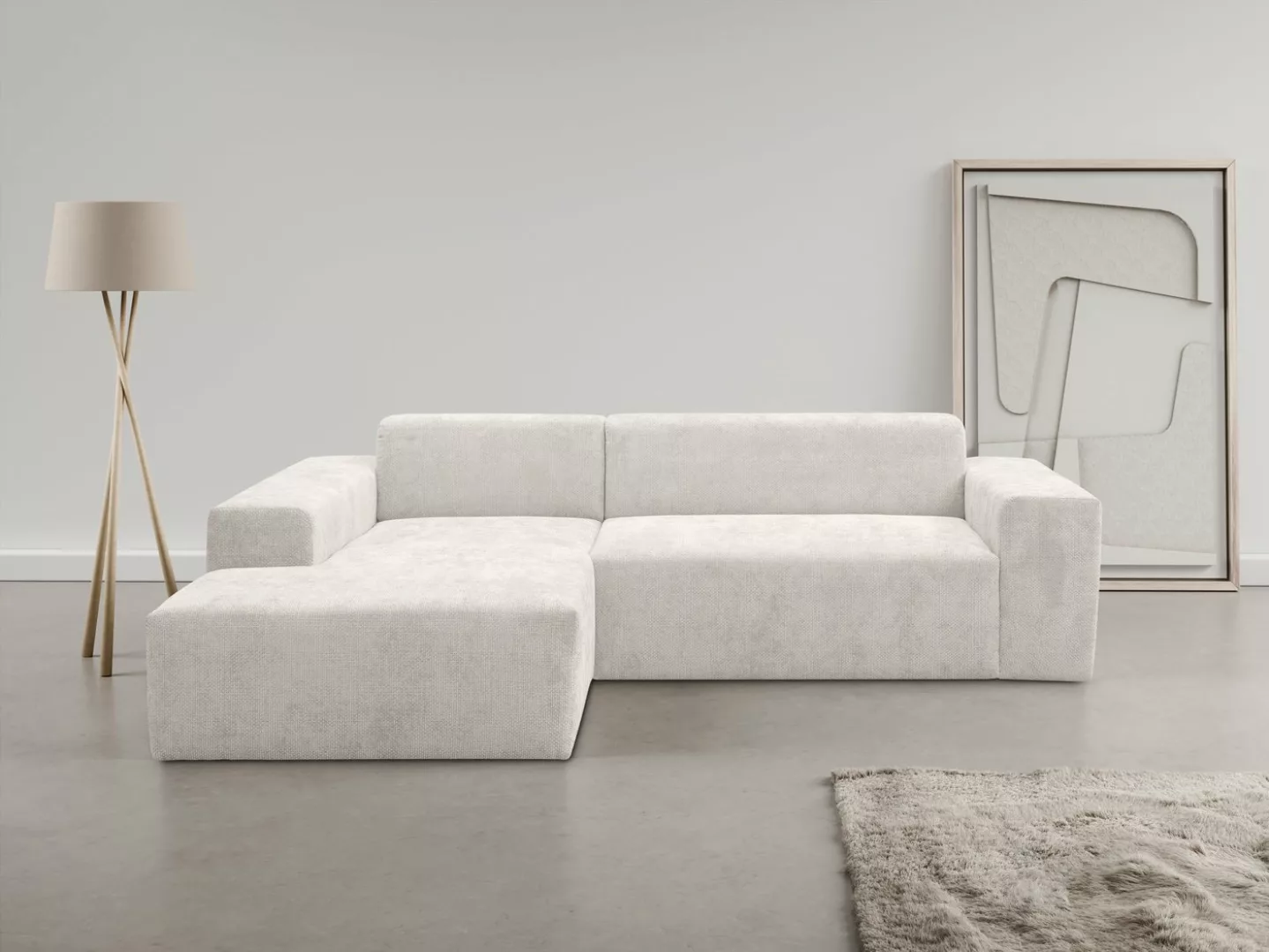 WERK2 Ecksofa Zeus-L, Curvy Trend Ecksofa mit urbaner Optik günstig online kaufen