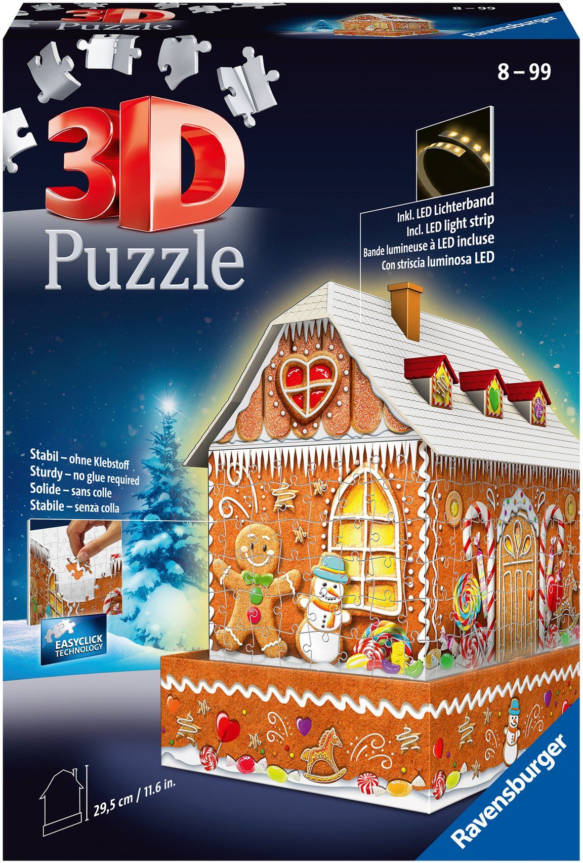 Ravensburger 3D-Puzzle Lebkuchenhaus bei Nacht, 216 günstig online kaufen
