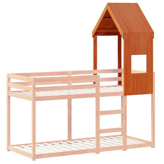 vidaXL Kinderbett Dach für Kinderbett Wachsbraun 55x99x139,5 cm Massivholz günstig online kaufen