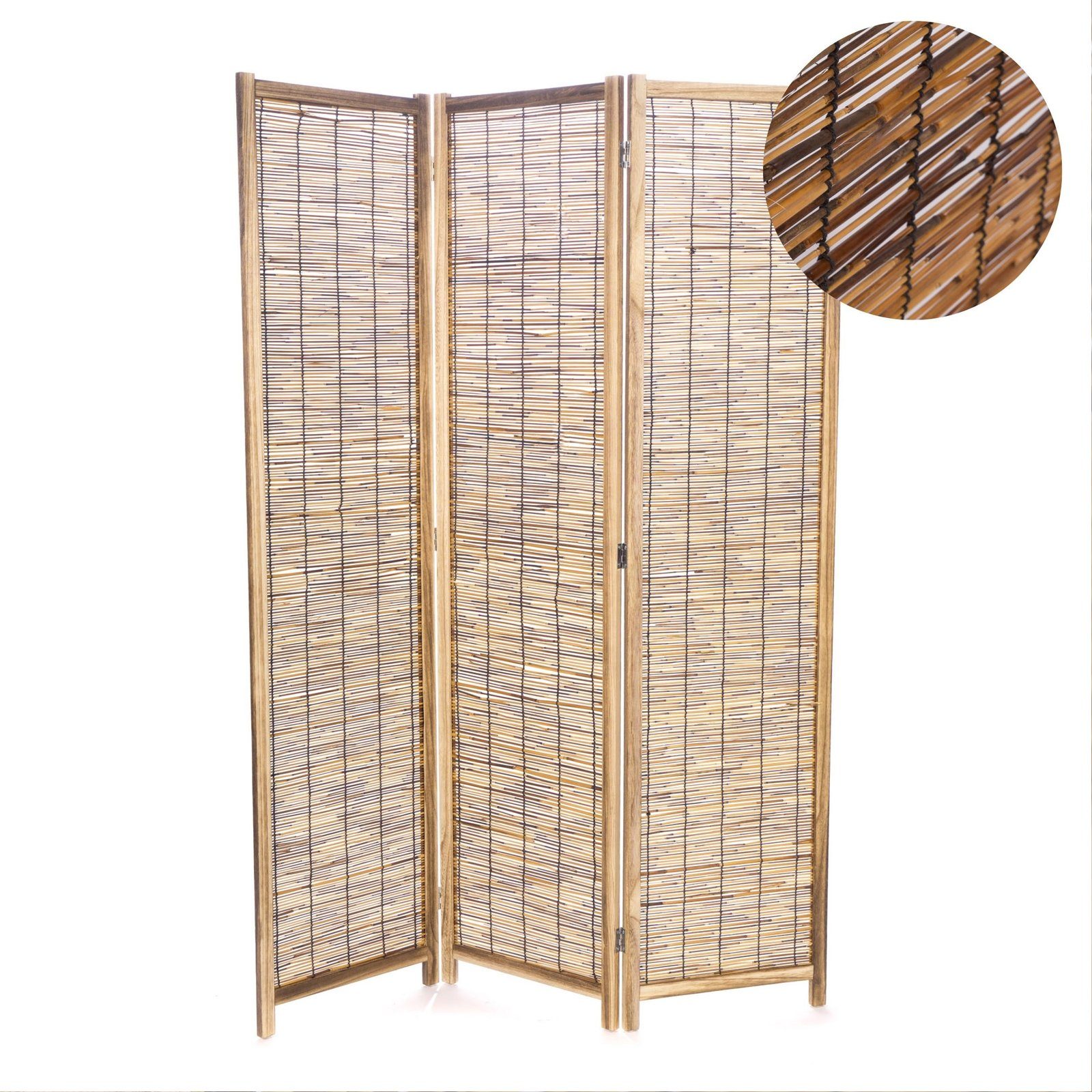 CREEDWOOD Paravent RAUMTEILER "VIVA", Schilfrohr, 170x120 günstig online kaufen